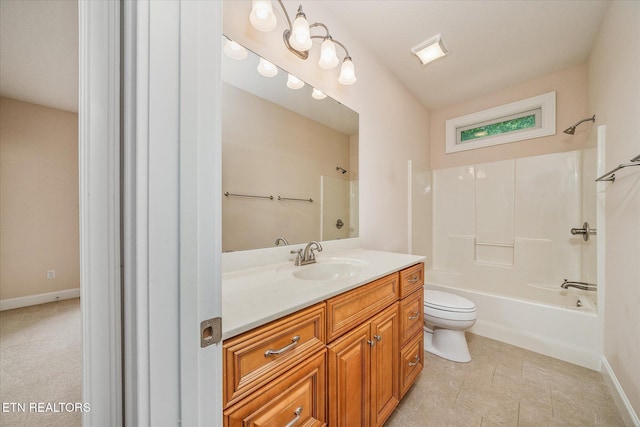 15 Chatham Ct, Fairfield Glade, TN 38558 - full bath with vanity, washtub / shower combination, and tile patterned flooring