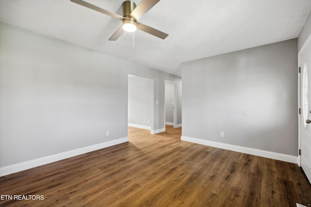 165 Kenzie Ln, Lafollette, TN 37766 - spare room with ceiling fan and wood finished floors