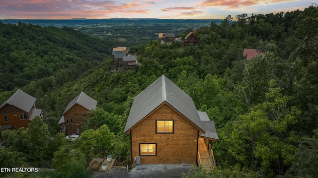 2251 Fox Berry Way, Sevierville, TN 37876 - aerial view at dusk of a forest view