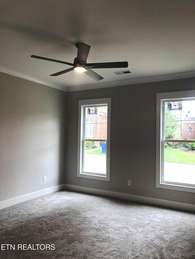 85 Royal Troon Cir, Oak Ridge, TN 37830 - carpeted spare room with baseboards and a ceiling fan