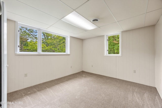 386 E Dr, Oak Ridge, TN 37830 - unfurnished room featuring carpet flooring and a paneled ceiling