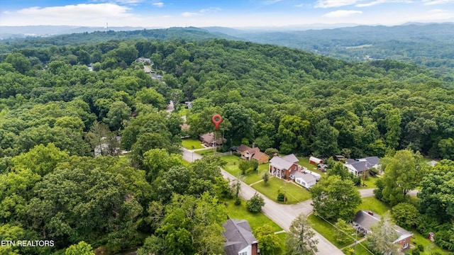 386 E Dr, Oak Ridge, TN 37830 - aerial view of a mountain backdrop