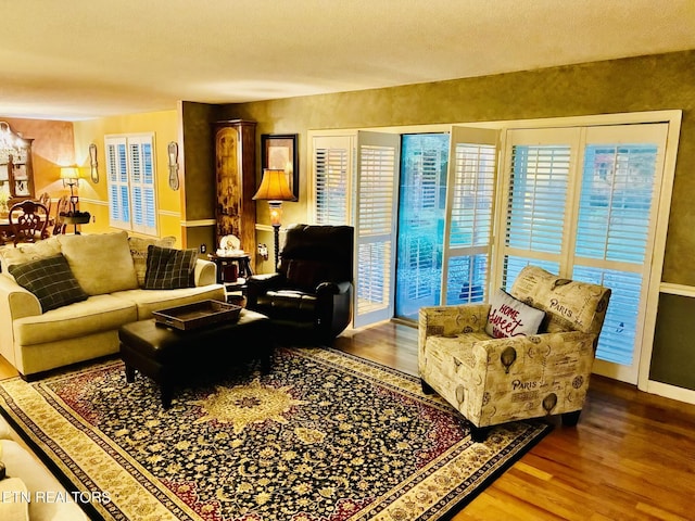 242 Adams Ln, Jellico, TN 37762 - living room with wood finished floors and baseboards