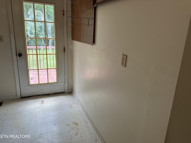 165 Bud Hatmaker Ln, Lafollette, TN 37766 - doorway to outside with plenty of natural light and tile patterned floors
