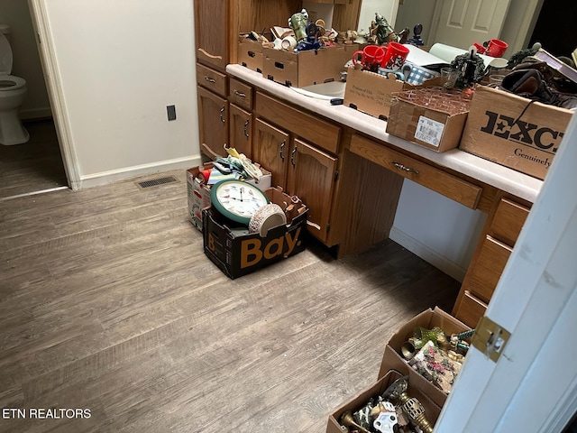 165 Bud Hatmaker Ln, Lafollette, TN 37766 - bathroom featuring wood finished floors and vanity