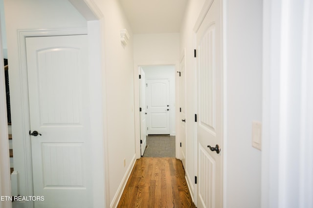 7481 Nightfall Cir, Ooltewah, TN 37363 - hall featuring dark wood-style flooring