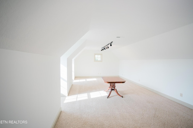 7481 Nightfall Cir, Ooltewah, TN 37363 - additional living space featuring carpet floors and vaulted ceiling