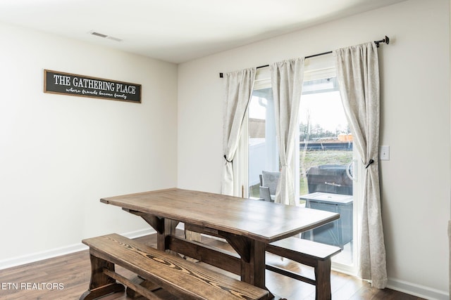 120 Riley Ct, Maynardville, TN 37807 - dining room with baseboards and dark wood-style flooring