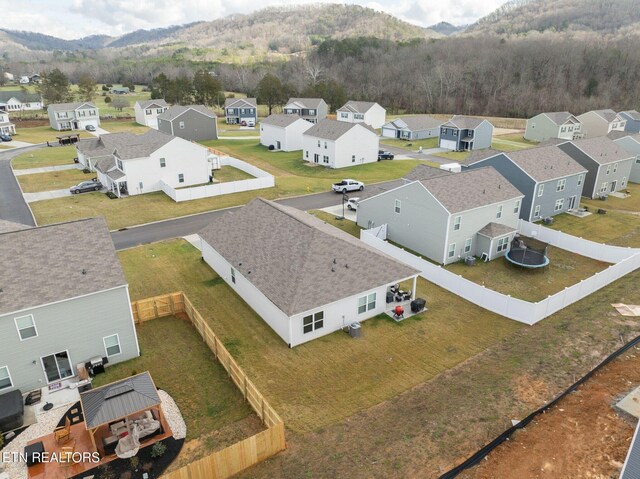120 Riley Ct, Maynardville, TN 37807 - aerial view of residential area with a mountain backdrop