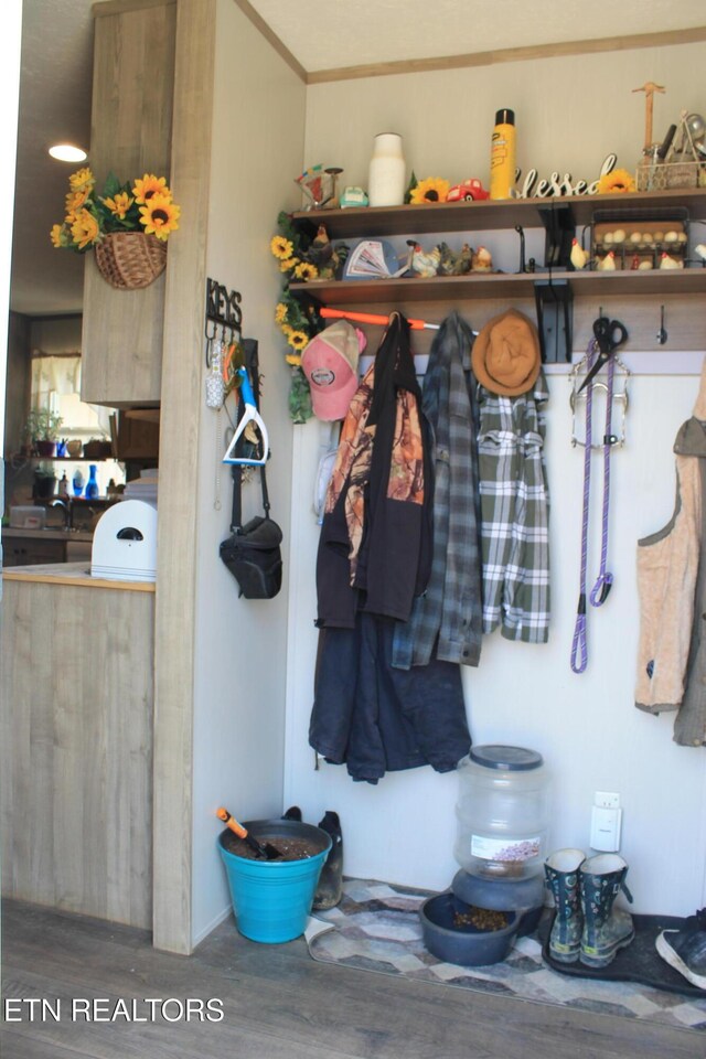 831 Fritzsche, Jamestown, TN 38556 - mudroom featuring wood finished floors and a sink