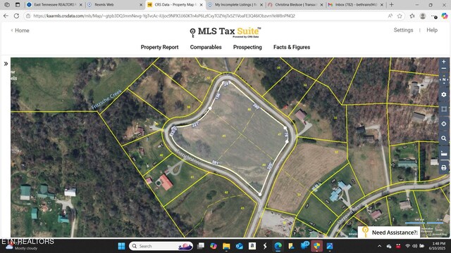 831 Fritzsche, Jamestown, TN 38556 - map of property location with property parcel outlined