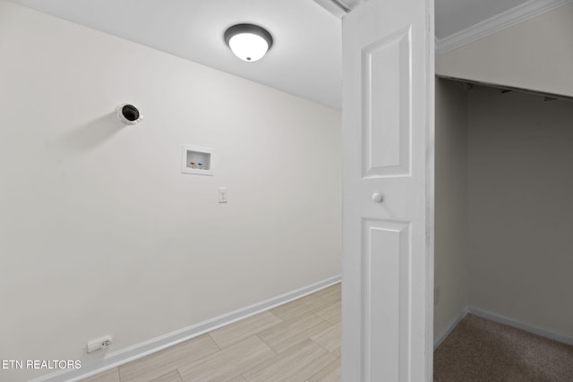 2504 Larkwood Ln, Knoxville, TN 37921 - washroom with hookup for a washing machine and crown molding