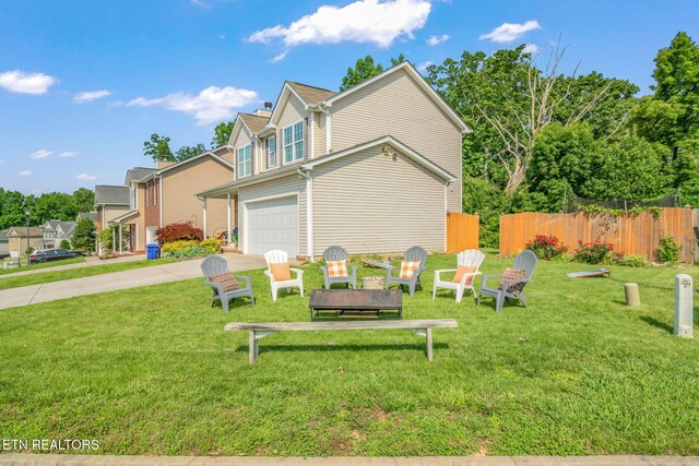 8431 Vessel Ln, Powell, TN 37849 - view of property exterior featuring concrete driveway and a garage