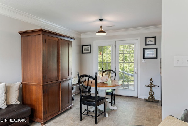 8431 Vessel Ln, Powell, TN 37849 - dining room with ornamental molding and baseboards
