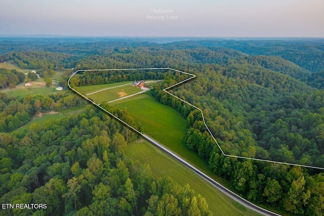 3292 Moss Arcott Rd, Celina, TN 38551 - view of property location featuring a heavily wooded area and property boundaries highlighted