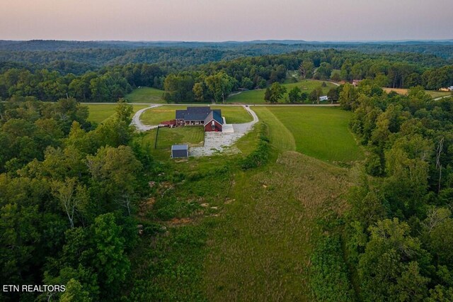 3292 Moss Arcott Rd, Celina, TN 38551 - view of subject property with a heavily wooded area