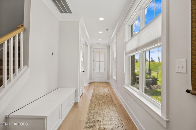 1007 Wigmore Way, Knoxville, TN 37932 - corridor featuring light wood finished floors and recessed lighting
