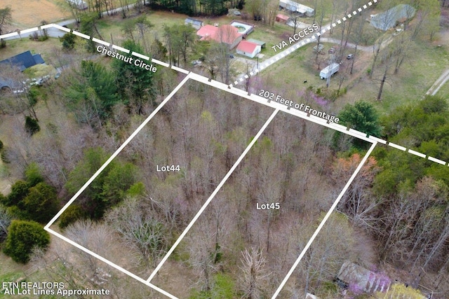 TBD Chestnut Cir, Lafollette, TN 37766 - map of property location with property boundaries highlighted