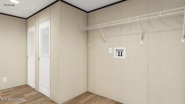 TBD Chestnut Cir, Lafollette, TN 37766 - laundry area featuring hookup for a washing machine and light wood-type flooring