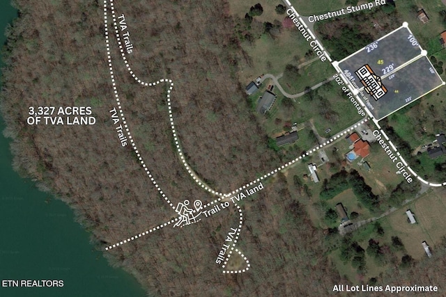 TBD Chestnut Cir, Lafollette, TN 37766 - aerial map of property and surrounding area