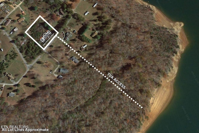 TBD Chestnut Cir, Lafollette, TN 37766 - aerial map of property and surrounding area with property boundaries highlighted