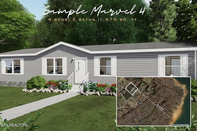 TBD Chestnut Cir, Lafollette, TN 37766 - view of front facade with entry steps and a front yard
