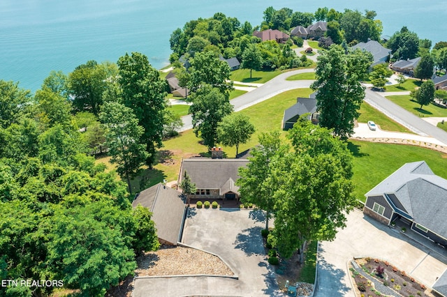 226 Mountain Crest Dr, Lafollette, TN 37766 - aerial perspective of suburban area with a large body of water