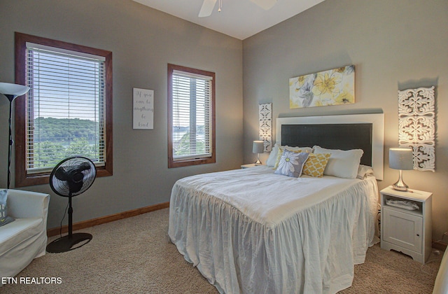 226 Mountain Crest Dr, Lafollette, TN 37766 - bedroom with light carpet and ceiling fan