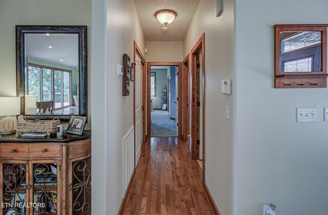 226 Mountain Crest Dr, Lafollette, TN 37766 - hall with wood finished floors and baseboards