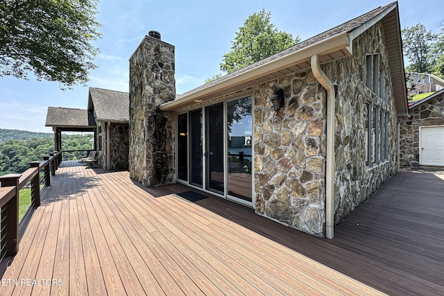 226 Mountain Crest Dr, Lafollette, TN 37766 - view of wooden terrace