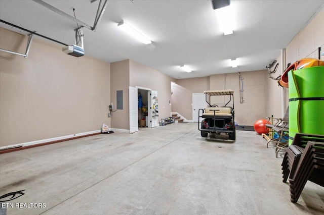 140 Broadleaf Ln Unit 100, Caryville, TN 37714 - garage featuring a garage door opener and electric panel