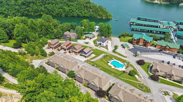 140 Broadleaf Ln Unit 100, Caryville, TN 37714 - aerial perspective of suburban area with a nearby body of water
