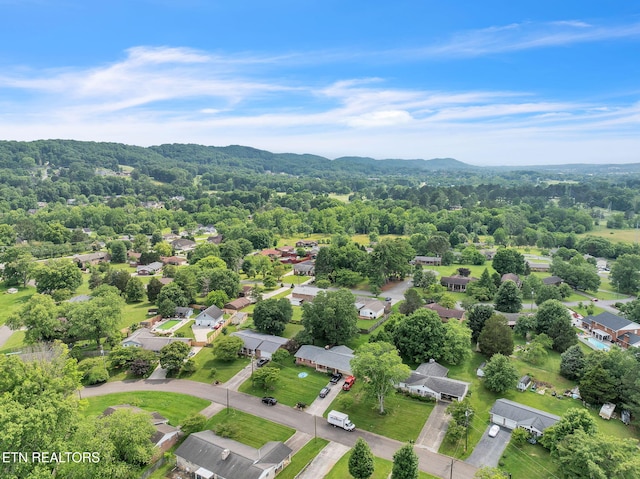 3413 N Fountaincrest Dr, Knoxville, TN 37918 - aerial perspective of suburban area featuring mountains
