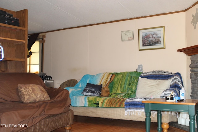 2122 Pickett Park Hwy, Jamestown, TN 38556 - living area with crown molding and wood finished floors