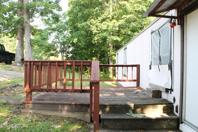 2122 Pickett Park Hwy, Jamestown, TN 38556 - view of wooden terrace