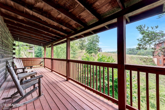 1528 Rainbow Ridge Way, Sevierville, TN 37862 - view of wooden terrace