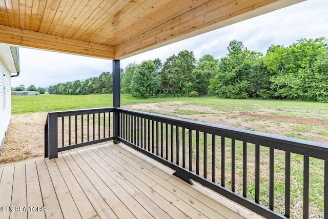 132 Galloway Airport Rd, Dunlap, TN 37327 - wooden terrace with a yard