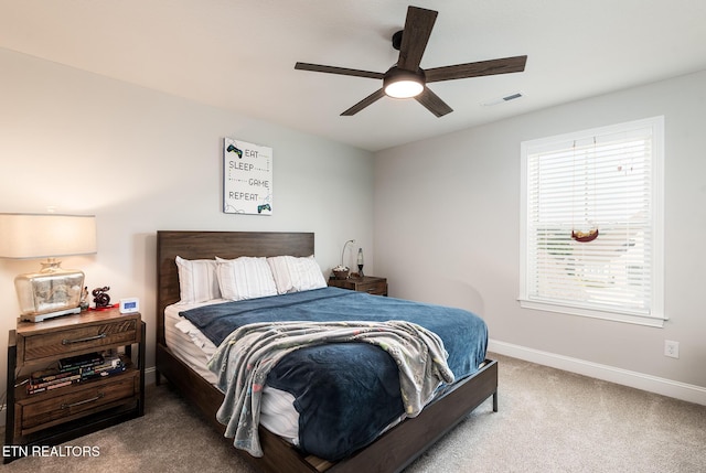 11914 Sandy Run Rd, Knoxville, TN 37934 - carpeted bedroom with baseboards and ceiling fan