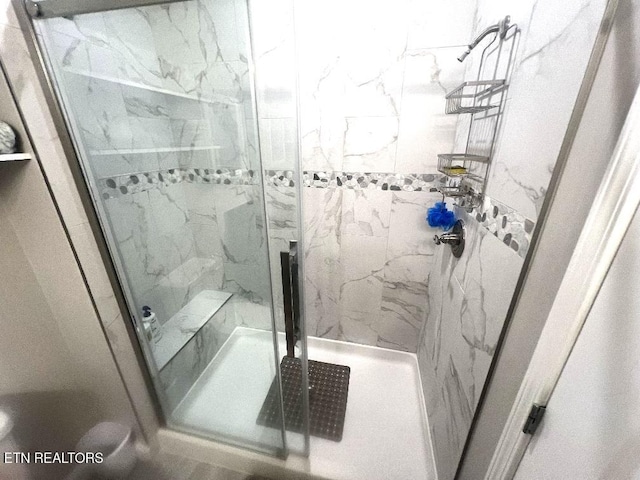 326 Shooting Star Loop Unit 201, Townsend, TN 37882 - bathroom featuring a marble finish shower