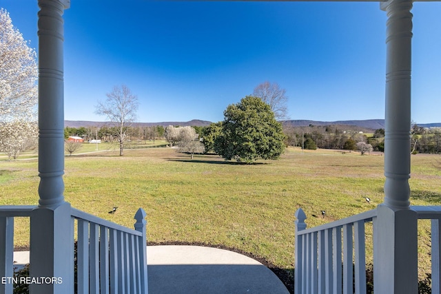 361 River Dr, Dunlap, TN 37327 - view of green lawn featuring a rural view and a mountain view