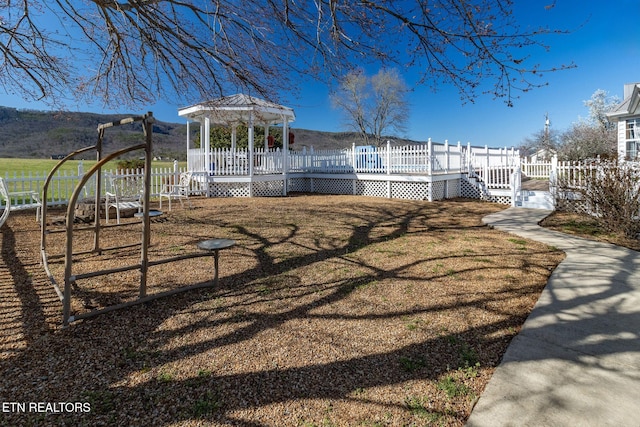 361 River Dr, Dunlap, TN 37327 - view of yard featuring a deck