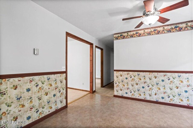 220 Lillywood Dr, Lafollette, TN 37766 - empty room with baseboards and ceiling fan