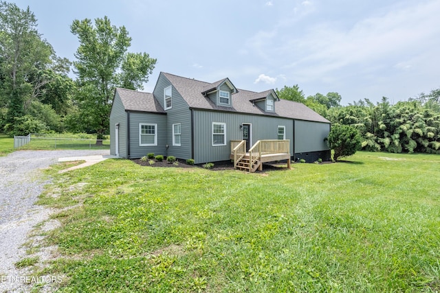 957 W Hunt Rd, Alcoa, TN 37701 - back of house with a deck and a shingled roof