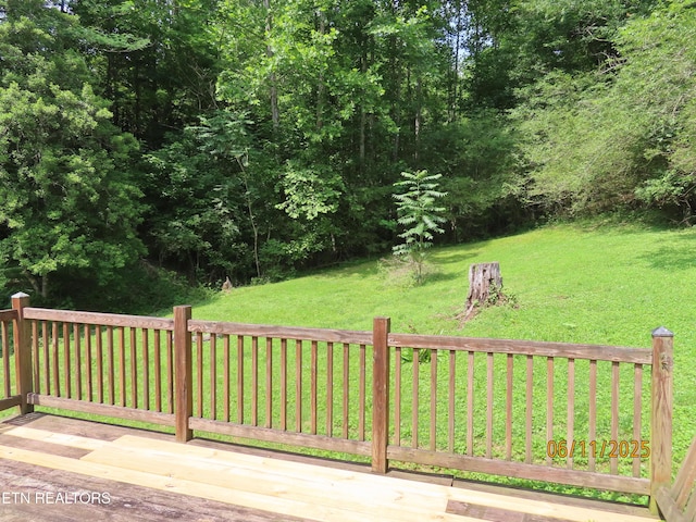 110 Dale Rd, Oakdale, TN 37829 - wooden deck with a lawn
