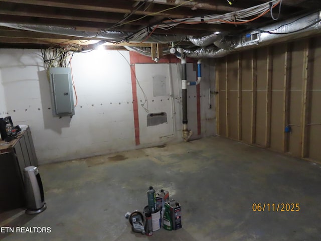 110 Dale Rd, Oakdale, TN 37829 - unfinished basement featuring electric panel