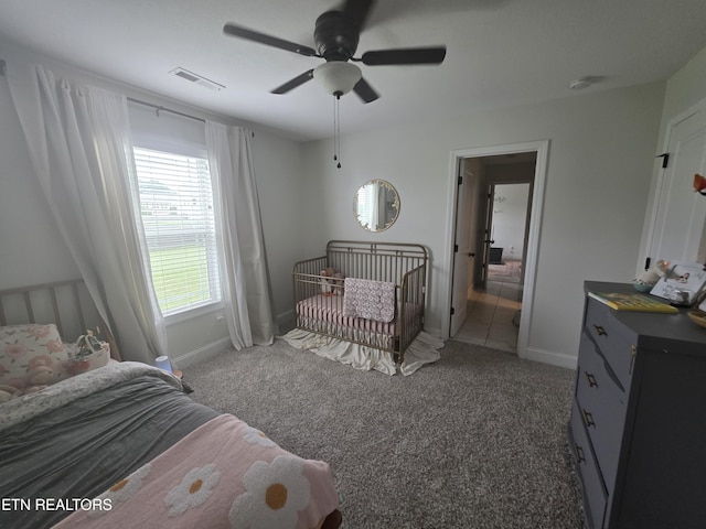 6312 Knightsboro Rd, Knoxville, TN 37912 - bedroom with carpet and a ceiling fan