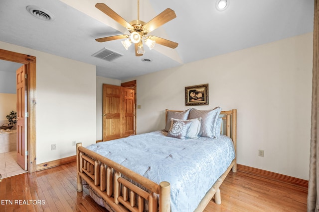 152 Eagle Crst, Tazewell, TN 37879 - bedroom with light wood finished floors and a ceiling fan