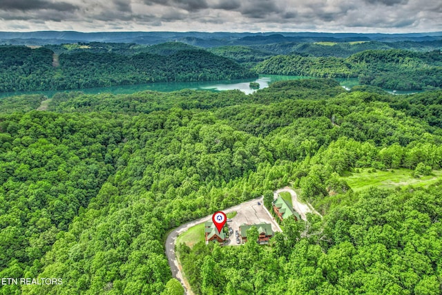 152 Eagle Crst, Tazewell, TN 37879 - aerial view of a water and mountain view and a heavily wooded area