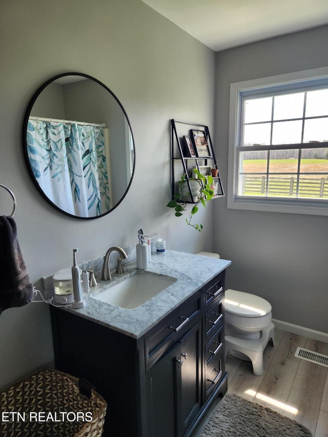 1865 Campground Rd, Clarkrange, TN 38553 - full bath with vanity and wood finished floors