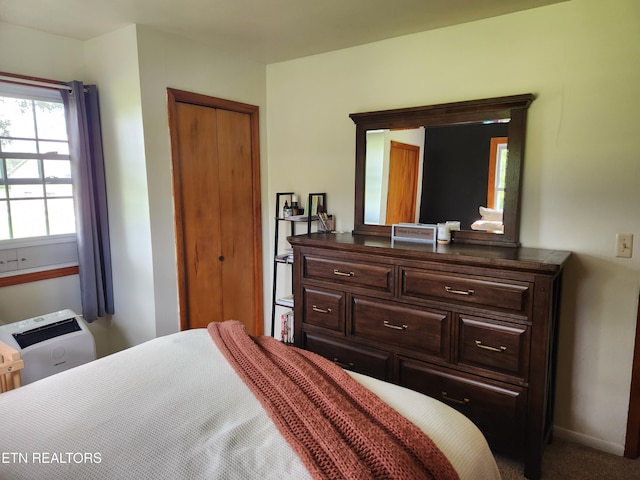 1865 Campground Rd, Clarkrange, TN 38553 - carpeted bedroom with a closet and baseboards